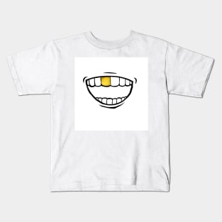 Golden Tooth ,Trendy Mask Kids T-Shirt